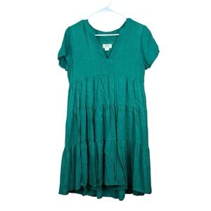 Anthropologie | Dresses | Anthropologie The Tobie Linen Pleated Mini Shirt  Dress By Exquise | Poshmark